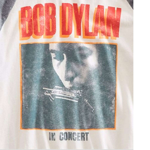 Lucky Brand Bob Dylan Tour 81 Raglan T-Shirt L NWT - Picture 3 of 5